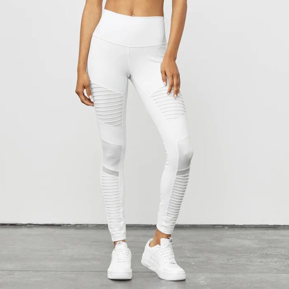 ALO Yoga Pants - ALO YOGA - High-Waist Moto Leggings - Size XS